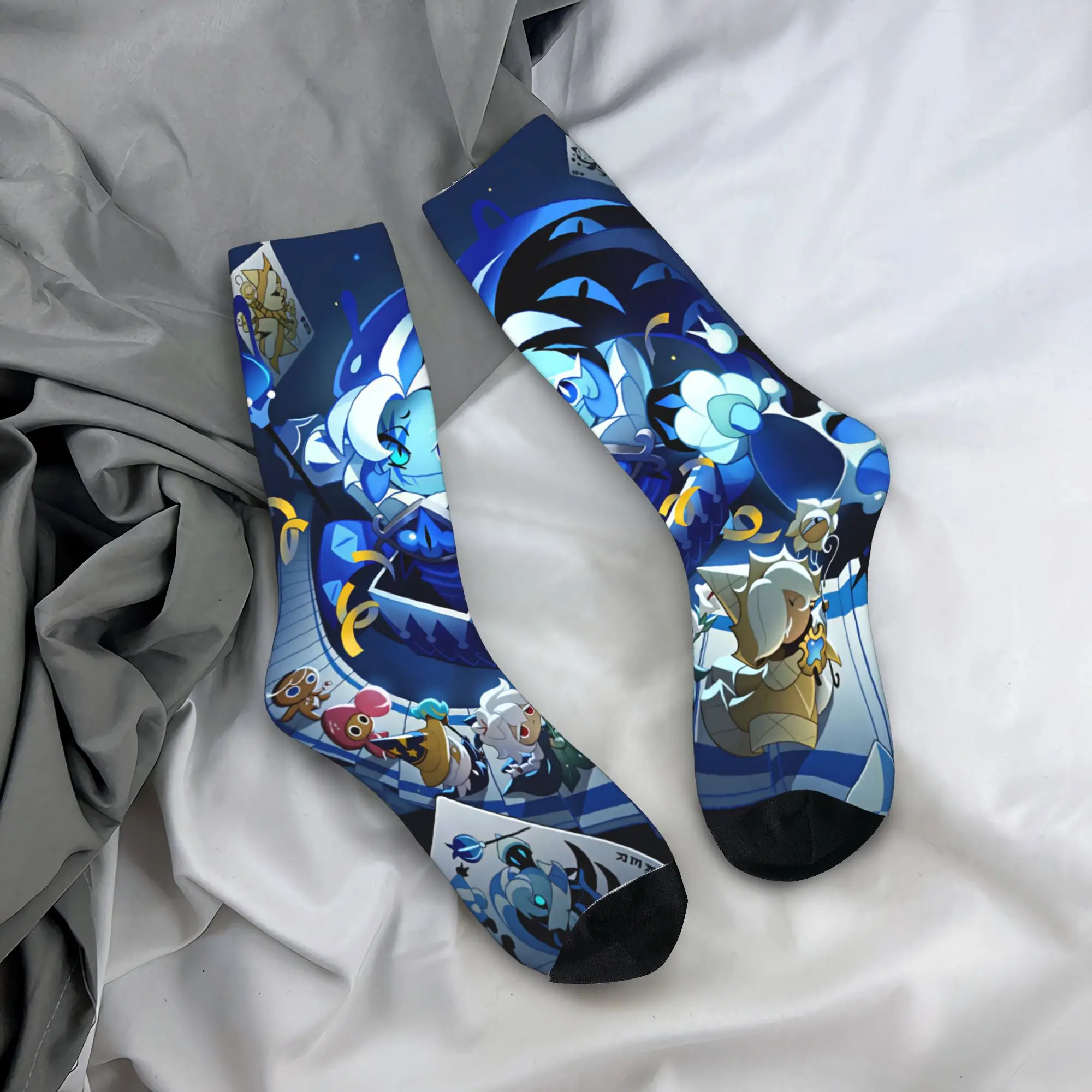 Shadow Milk Socks Cookie Run Kingdom Graphic Stockings Anti-Slip Unisex Men Socks Soft Winter Fashion Climbing Socks