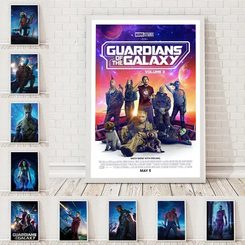 MIINISO Marvel Movie Series Home Decorative Painting Guardians Of The Galaxy Wall Art Poster Living Room Bedroom Canvas Painting