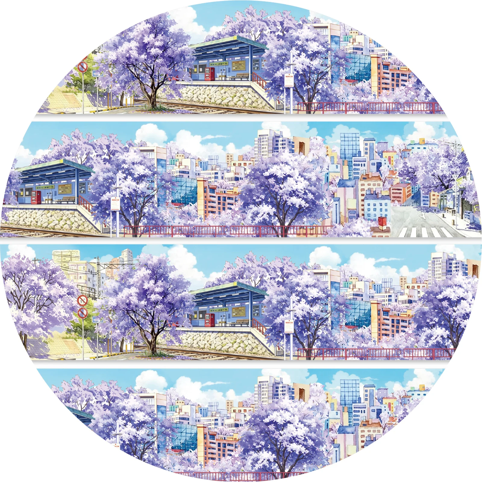 Korean Lifestyle Student - Taśma dekoracyjna Etori Life 60mm*2m Spring