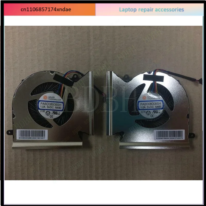 Ventilateur de refroidissement CPU GPU pour MSI GE66 GP66 GL66, PABD08008SH N441 N440, une paire