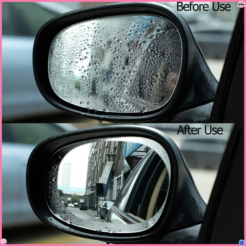 

Car Rearview Mirror Protective Film Anti Fog Membrane Anti-Glare Waterproof Rainproof Car Sticker Clear Film Accessories