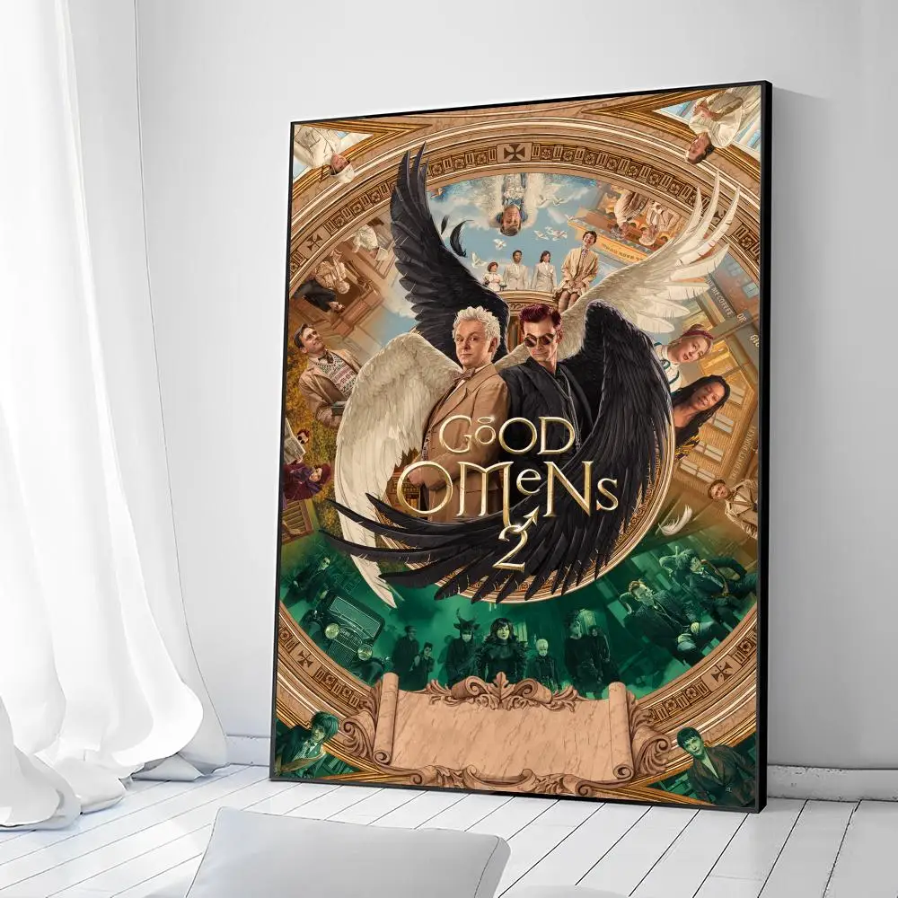 TV Good Omens Series Show Movie poster appiccicosi adesivo da parete fantasia per soggiorno decorazione Bar pittura decorativa Vintage
