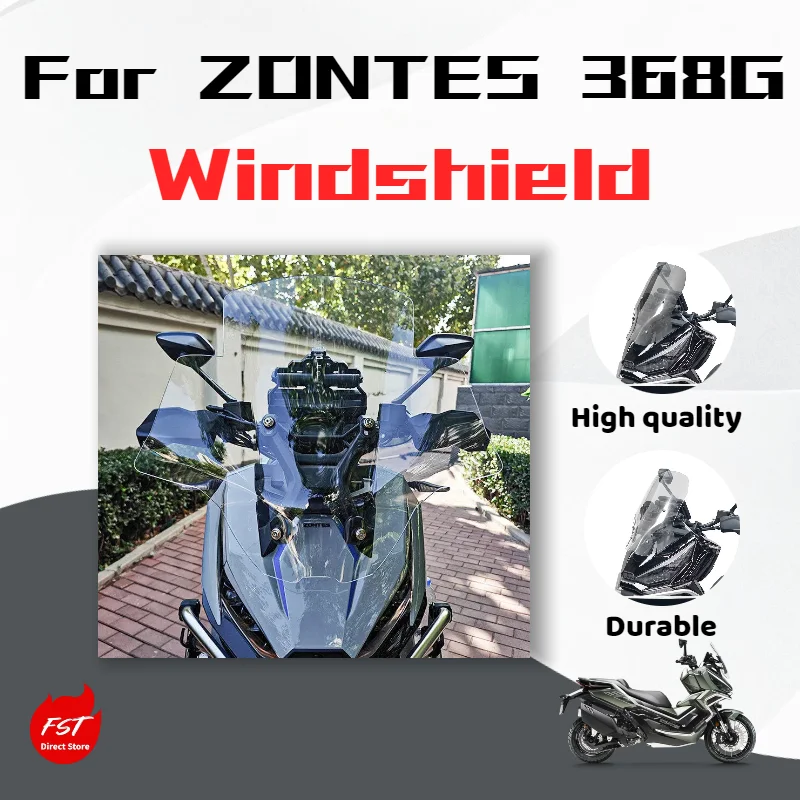 

For ZONTES 368G windshield, heightened transparent windshield rain guard accessory.