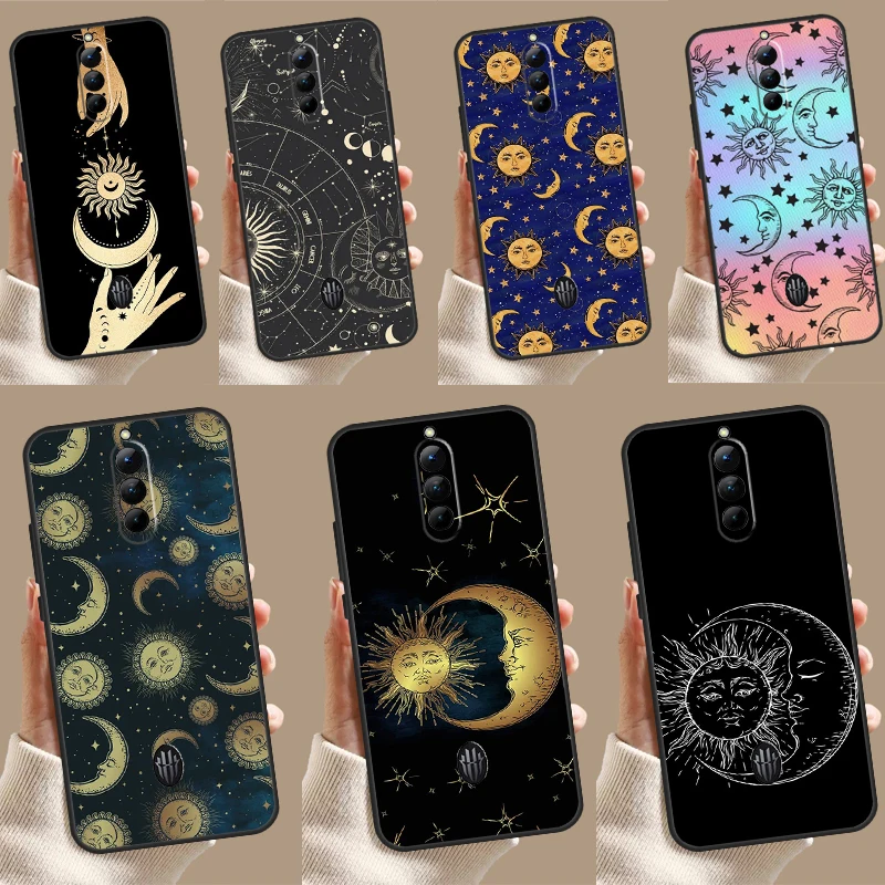 Sun Moons Star Signs Astrological Case For ZTE Nubia Red Magic 8 8S 9 Pro Plus RedMagic 5G 5S 6R 6S 7S 6 7 Pro Back Cover