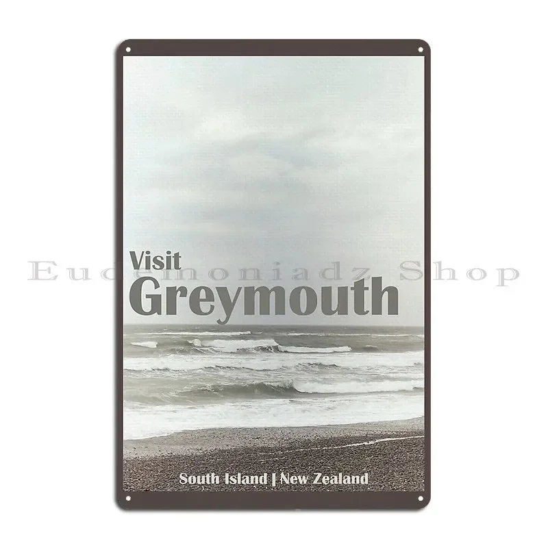 Visit Greymouth Postcard Metal Sign Party Design Pub Printing Party Club Garage Club Tin Sign Poster