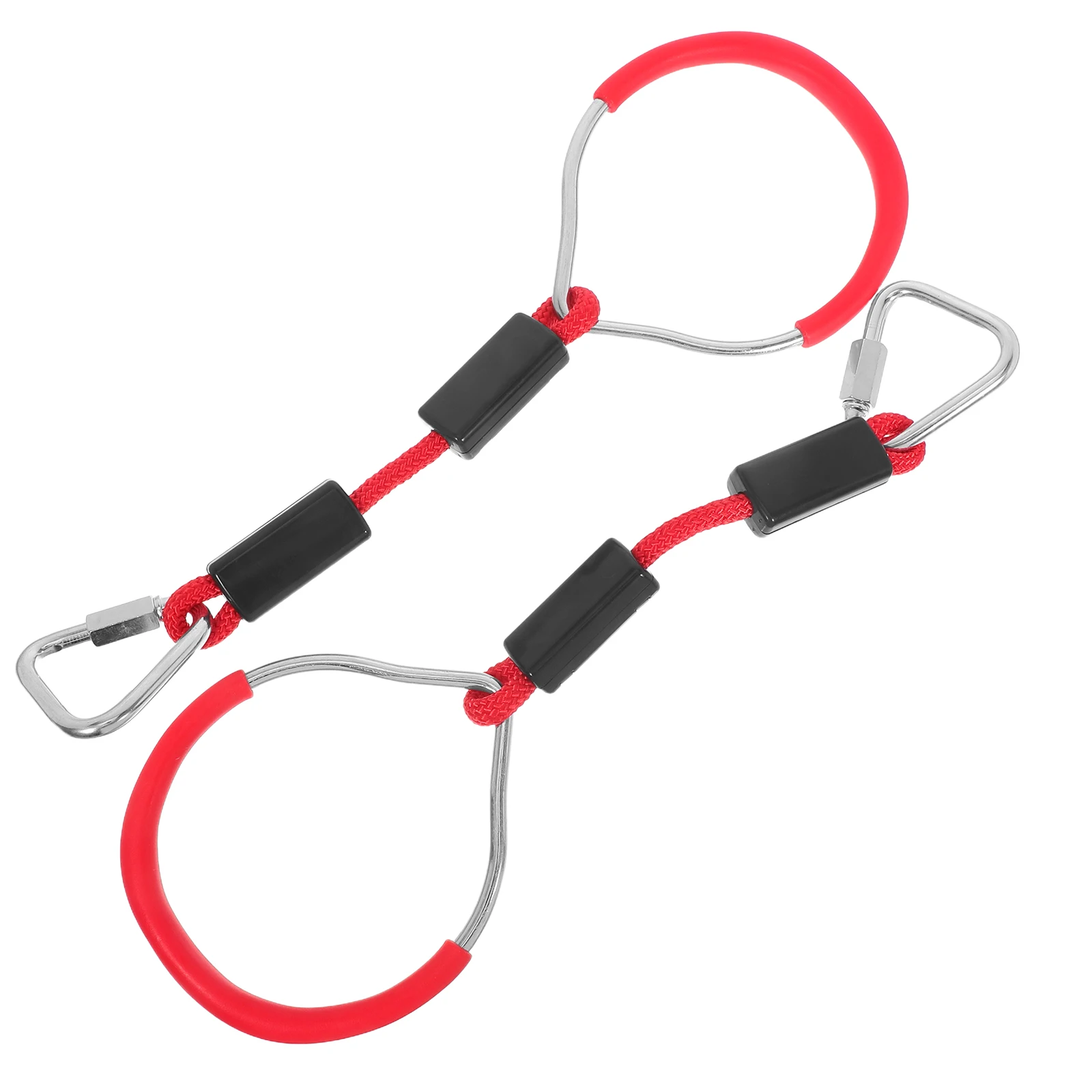 

2Pcs Gymnastic Rings Set Strong 120Kg Load Capacity No Climbing Rings for Backyard Park Training Fitness Ring