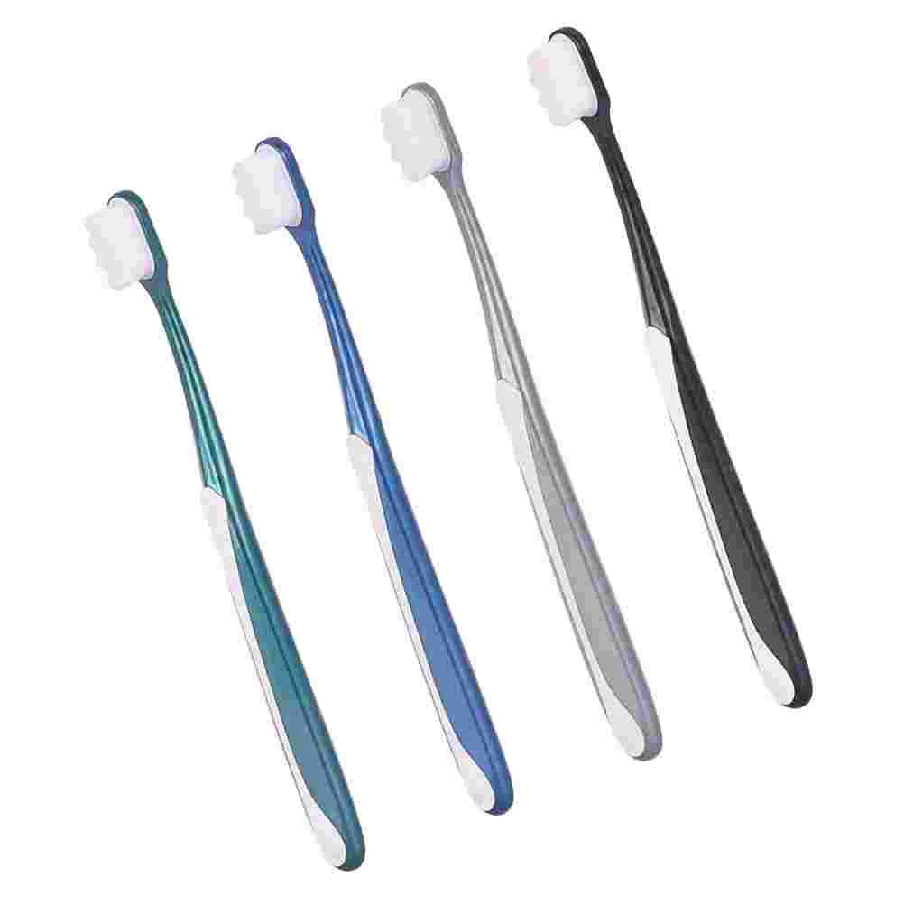 Escova de dentes macia para adultos, Escovas para casa, 4 pcs