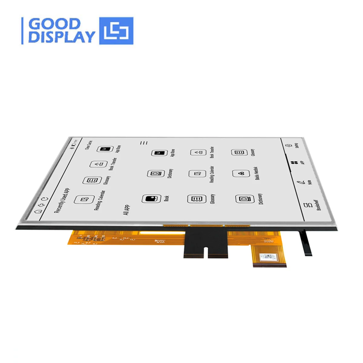 จอแสดงผลหมึก E ด้านหน้าขนาด 10.3 นิ้วพร้อมความสามารถของหน้าจอสัมผัส 1404 × 1872 HD E-paper สําหรับผู้อ่าน eBook GDEP103TC2-FT11