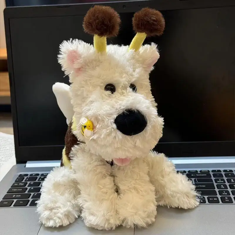 Perro de peluche electrónico realista, perro de peluche con música, vestido eléctrico