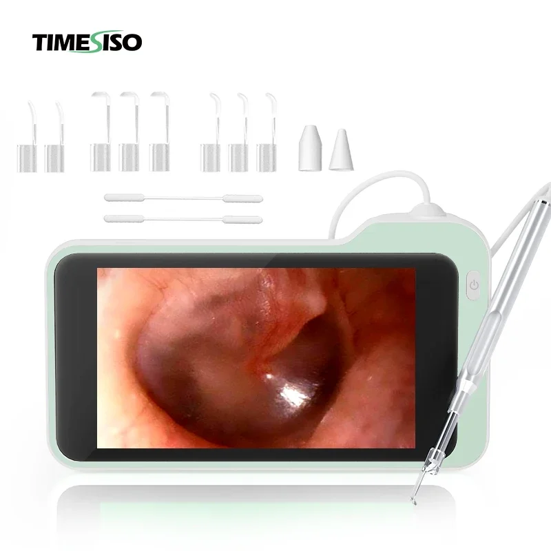 Timesiso P50 3.9mm Digital 1080p Video 5 inch 5MP Visual Earwax Cleaning Tool Medical Video