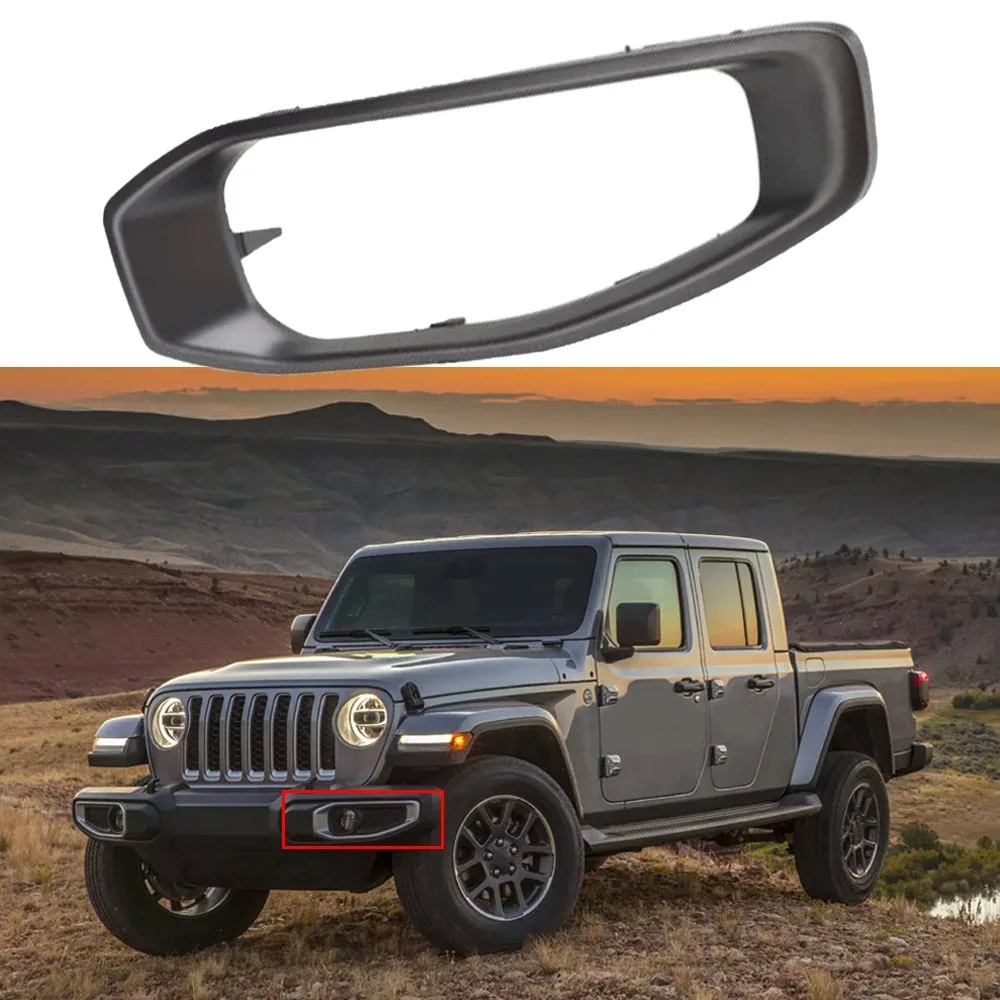 Front Bumper Fog Light Cover For Jeep Wrangler JL Body Style Only 2018-2023 Gladiator 2020-2023 191275532065 6BU58TZZAA