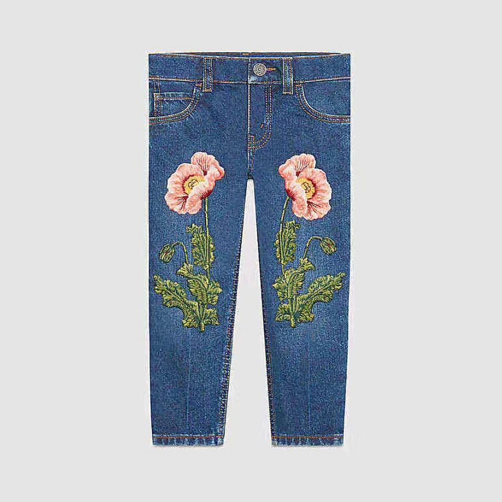2Pc/Set Rose Embroidered Iron On Patch Flower For Clothes Badge Sewing Fabric Applique Supplies Scrapbooking RP48