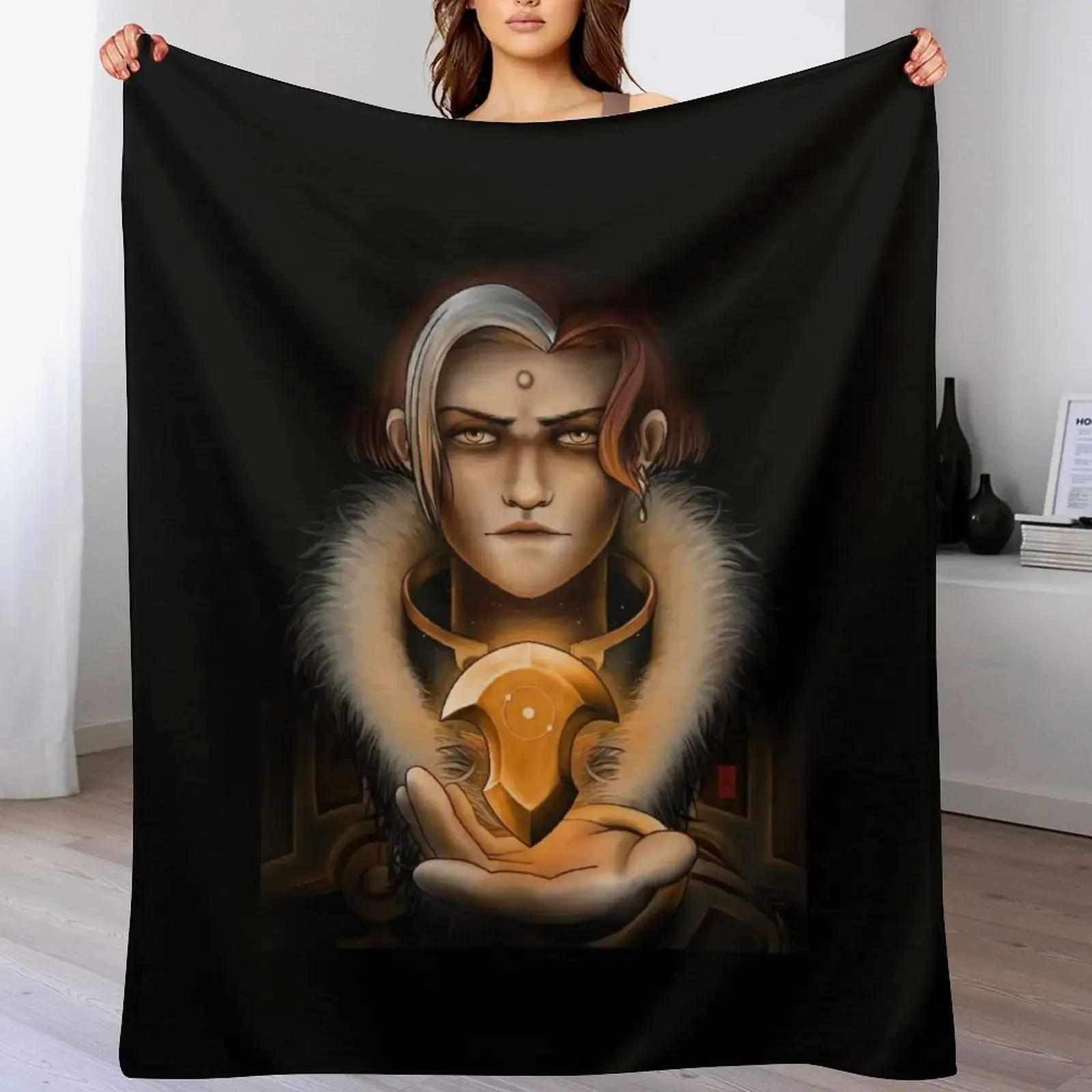 

Emet-Selch and Azem's Crystal Throw Blanket Decorative Sofas Decorative Throw Loose Flannels Blankets