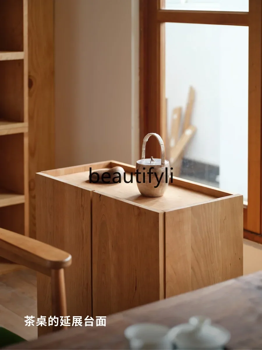 

Cy56 Tea side cabinet, solid wood medieval tea cabinet, living room side storage small cabinet