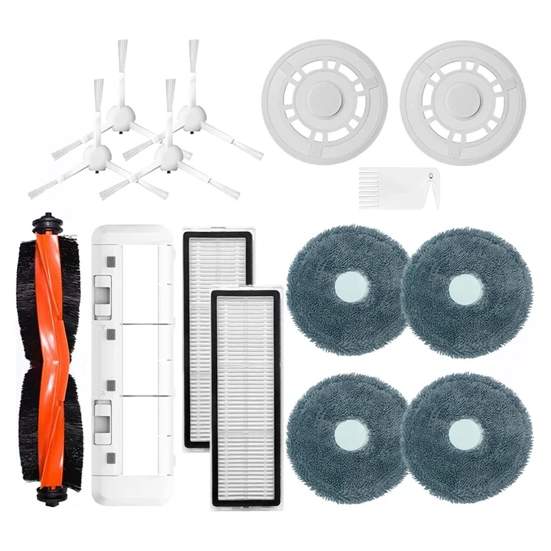 HOT！-Main Side Brush Hepa Filter Mop Cloths Stent Parts For Xiaomi Mijia OMNI Robot Vacuum-Mop 3S Dreame B108CN Vacuum