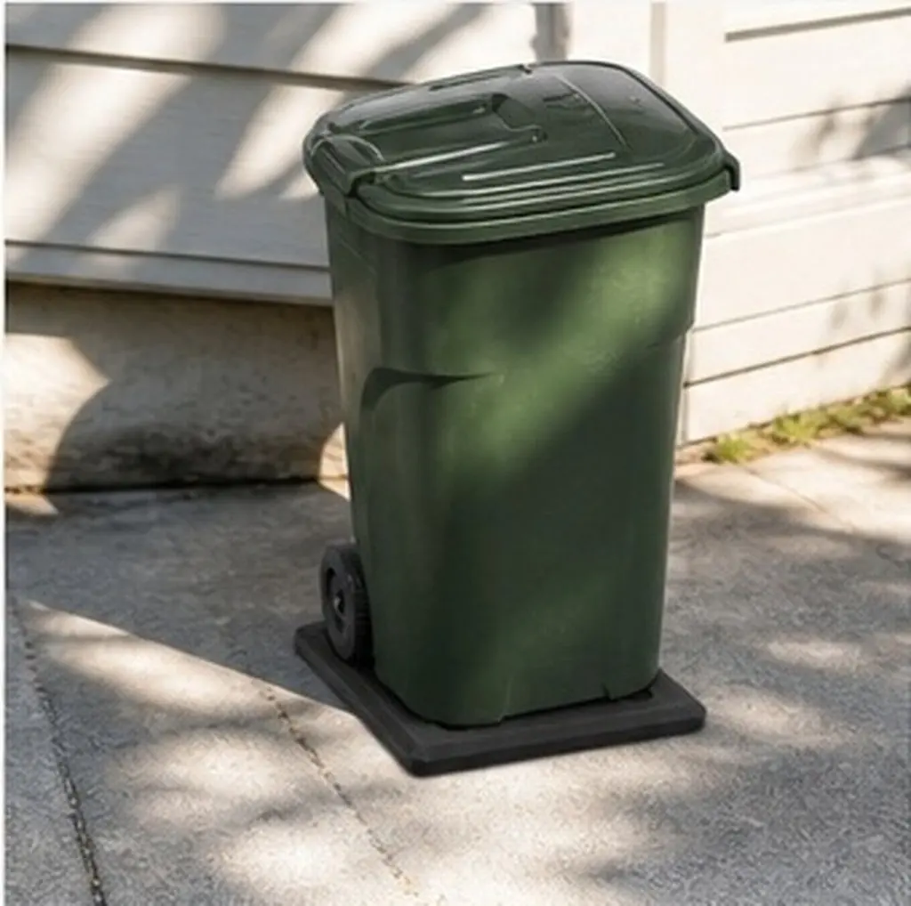 Garbage Bin Weight Block Heavy-Duty Rectangular Trash Can Bottom Support Anti-Tipping Stabilizer for Home Office
