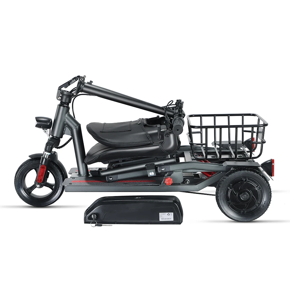 Hot Sell Design Portable Folding Electric Mobility Scooter 3 Wheel Electric Ultra-Light Mobility Scooter For Elderly