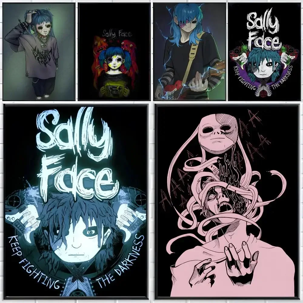 Art Horror Sally Face Poster Distinct Home Decor Concepts Chic Indoor Art Pieces