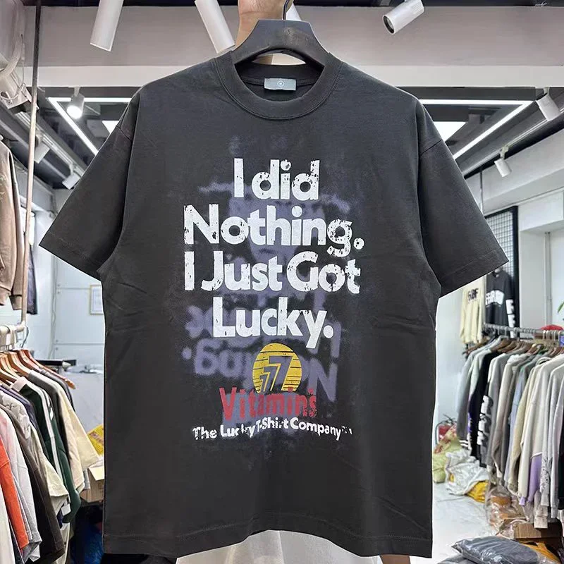 

Тяжелая Повседневная футболка с рисунком старого английского Ранда, винтажная Мужская и Женская свободная футболка в стиле хип-хоп с коротким рукавом