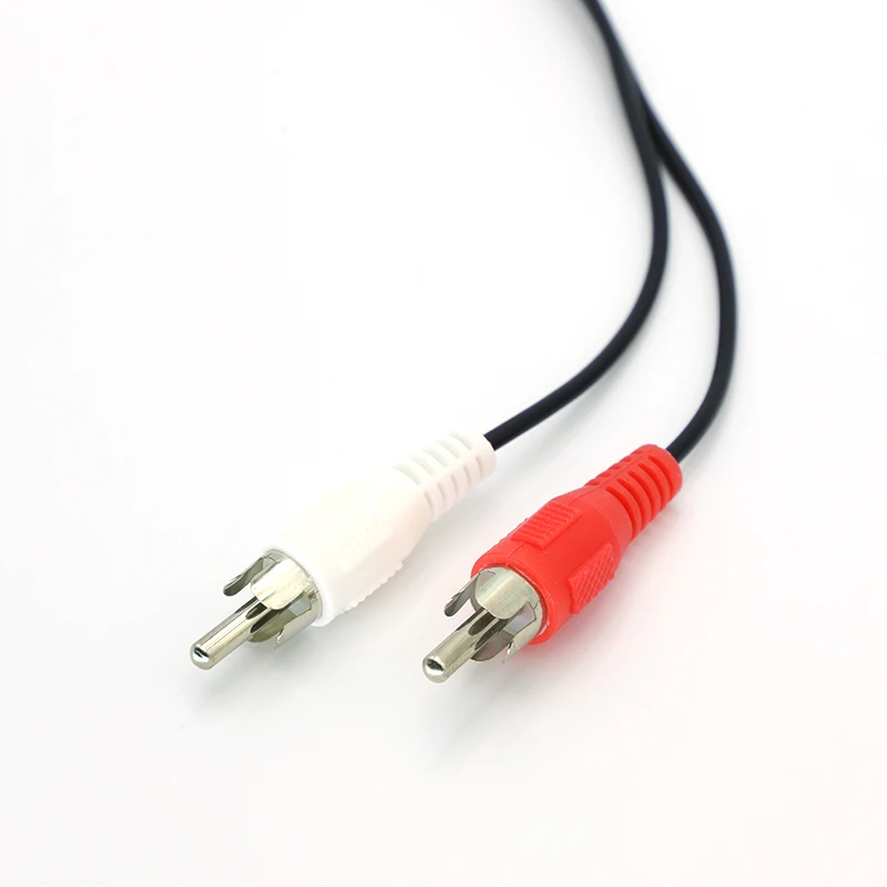 3.5 Audio Aux Socket Connector to Headphone Music Wire 3.5mm RCA Female Jack Stereo Cable Y Plug 2 Male Adapter 0.3M