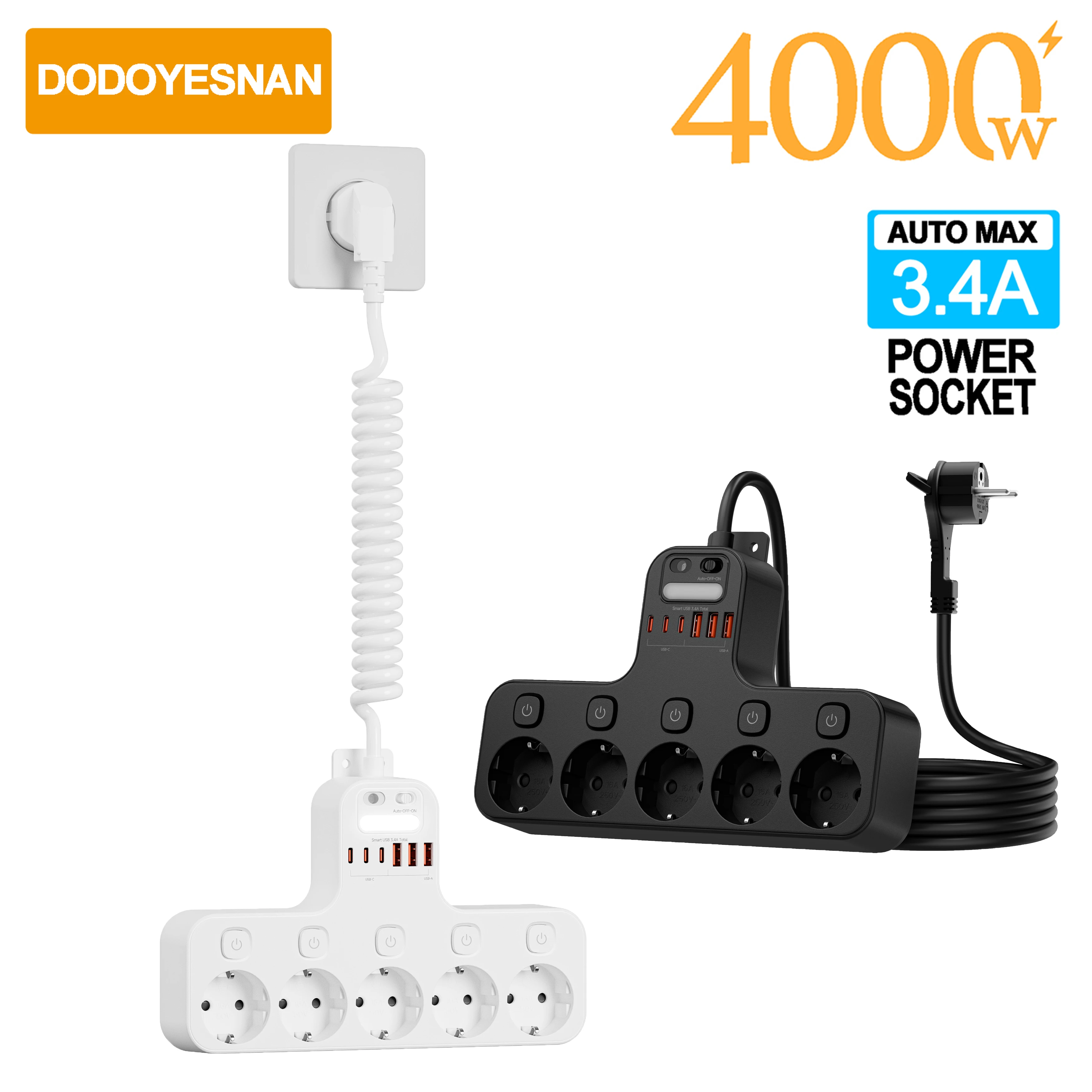 Eu Plug Power Strip…