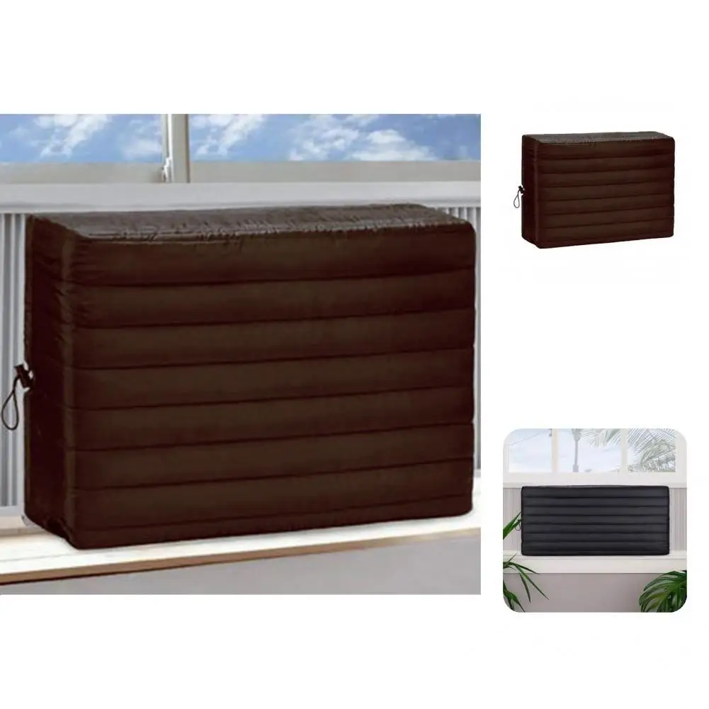 

Air Conditioner Protector 2 Colors AC Unit Cover Portable Anti-wear Unique Stable Dust-proof AC Protective Cover