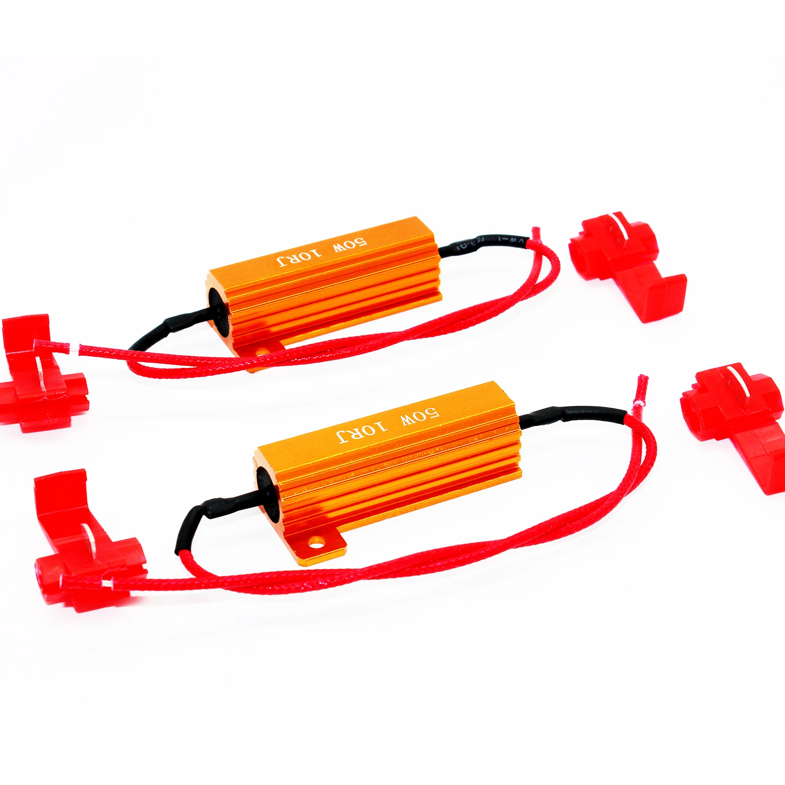 

2X 6X 4X Flash Rate Relay 10Ohm 50W 12V LED canbus Load Resistor Anti-interference LED Turn Signal Relay LED Light Mode Decoder