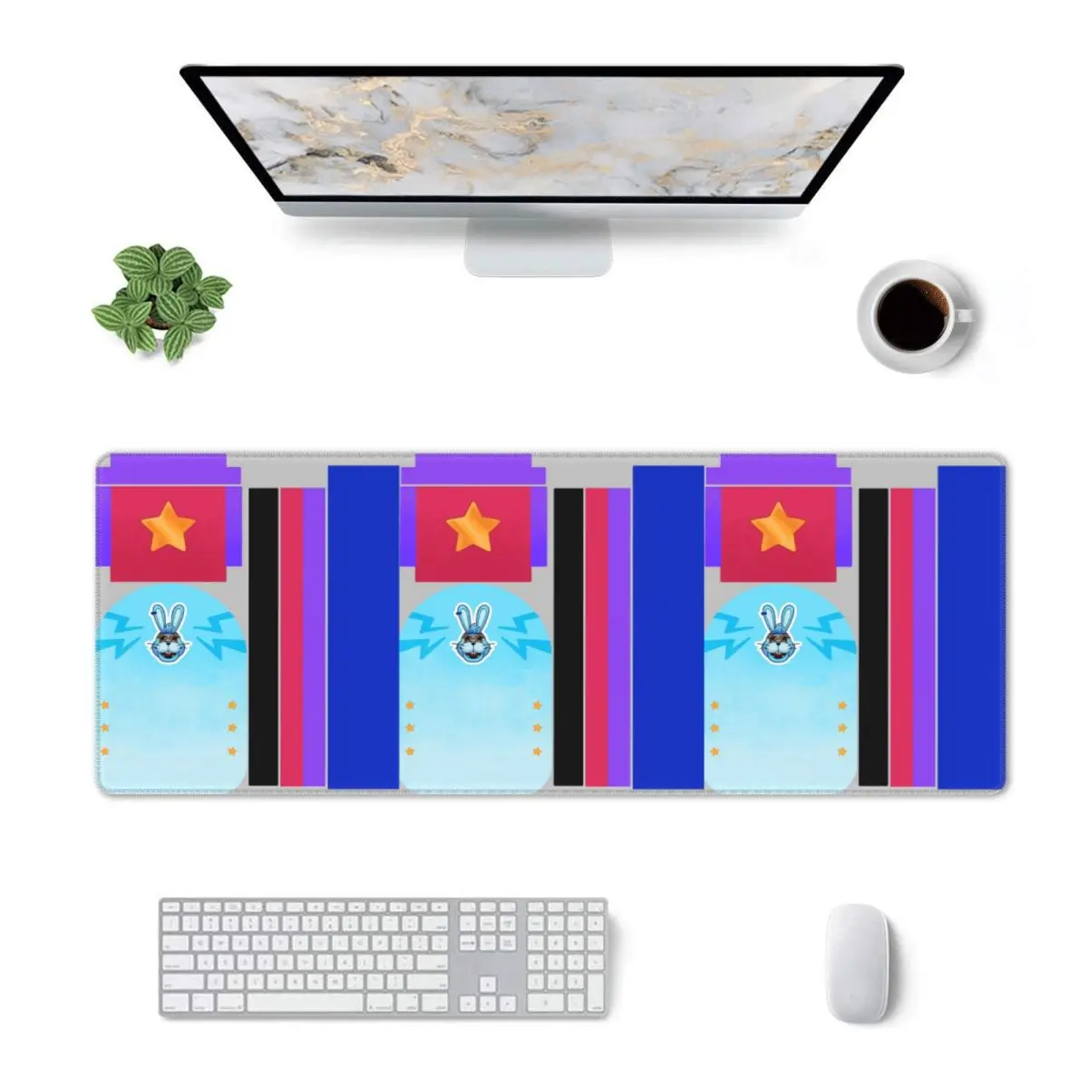 Large Mouse Pad Glamrock Bonnie Fazbear Entertainment Gamer PC Laptop Mats Keyboard Carpet Computer Gaming Office Desk Mat