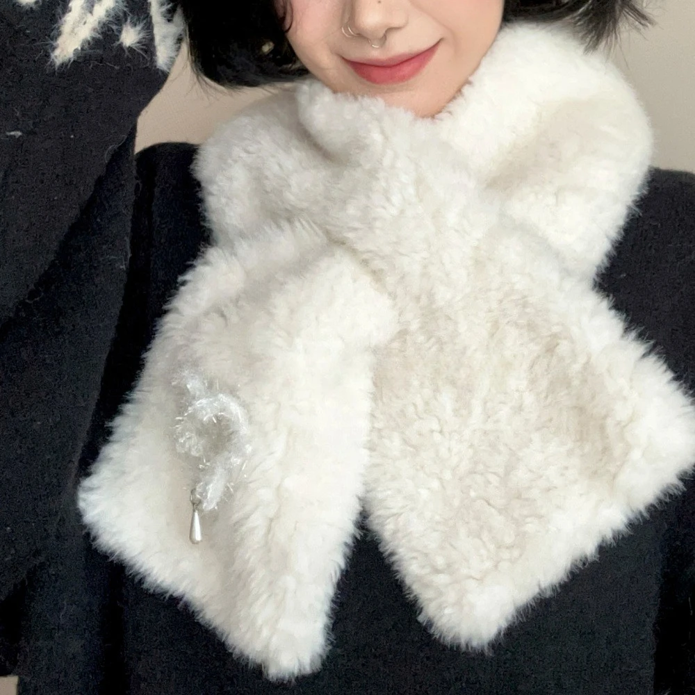 Orejeras japonesas de invierno Y2K con borde de encaje suave, orejeras cálidas para chica bonita, correa de prevención de calor y frío para estudiantes, protección para los oídos