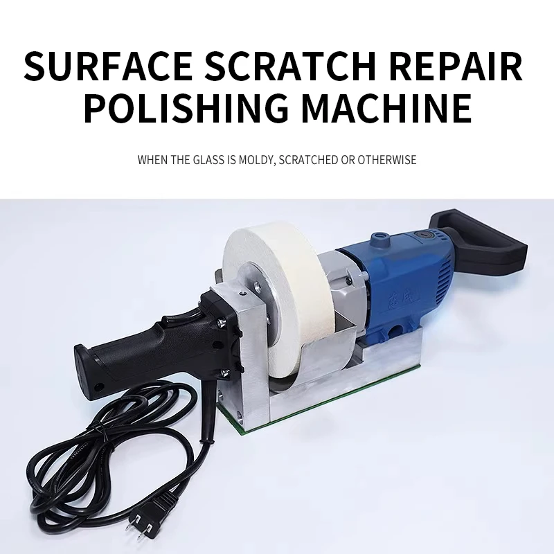 800W Efficient Glass Polishing Machine - Scratch Removal Tool for Tempered Glass Doors and Windows