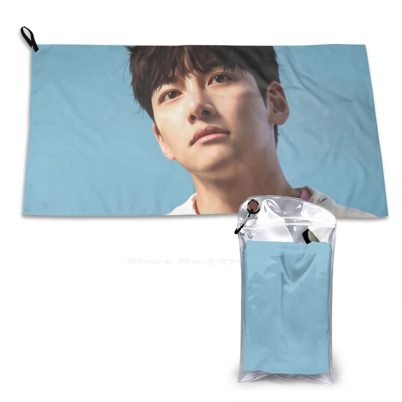 Ji Chang Wook Pink Soft Towel Quick Dry Beach Towel Ji Chang Wook ? ? ? Backsreet Rookie Fanart Chio Dae Hyun The K2 Melting Me