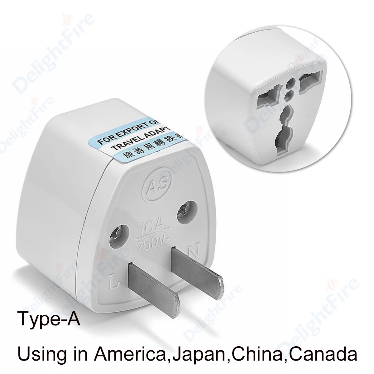 Adattatore per plug UE a UE Korea Kr EuroPea in America China Canada UK AU Universal Travel Adapter AC Adapter Power Adapter