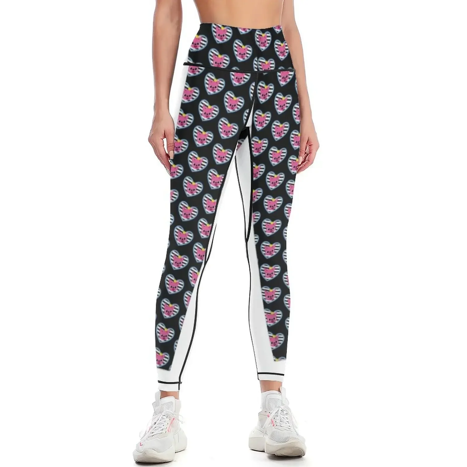 Pink Fox Children’s Character (on Black) Leggings Women's pants Women's tights Women's gym push up tights for Womens Leggings