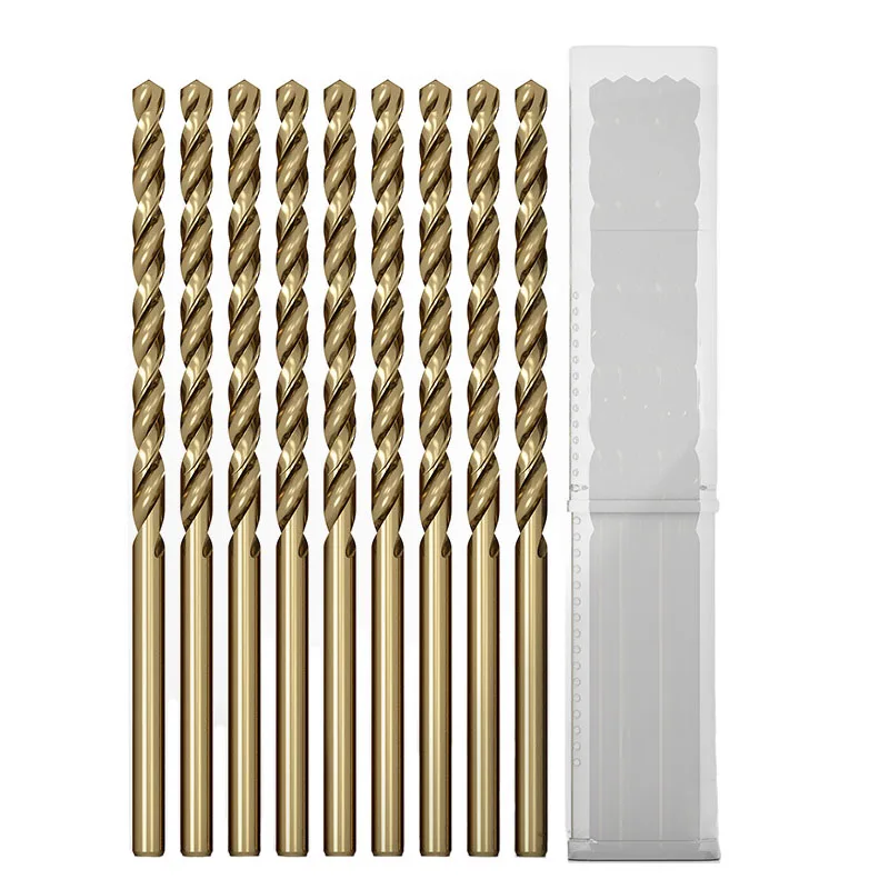 1 pz 200mm allungato M35 cobalto Twist Drill Bit per metallo legno acciaio inossidabile foro profondo punta 2.5-10mm strumento di apertura del foro
