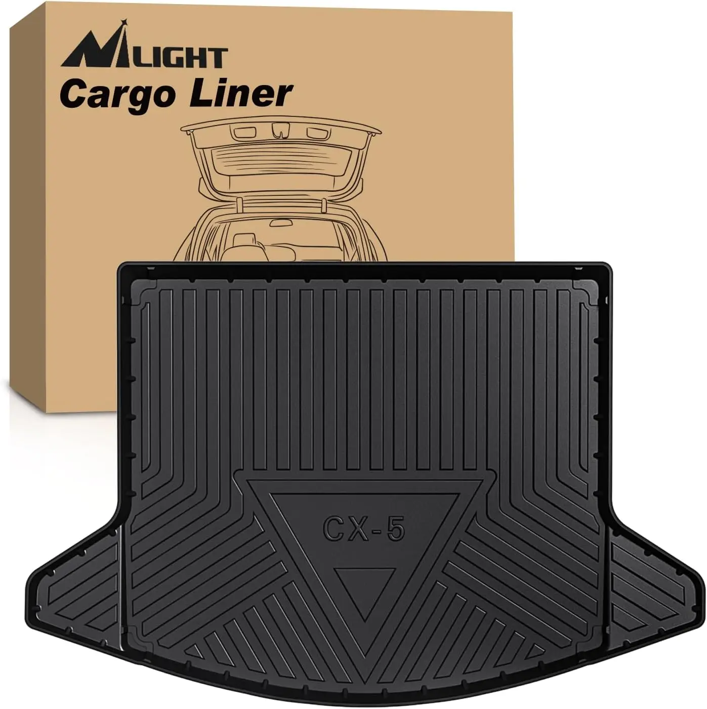 

All-Weather Heavy Duty Cargo Mats for Mazda CX5 2017-2025 Models, Durable Protection Liner