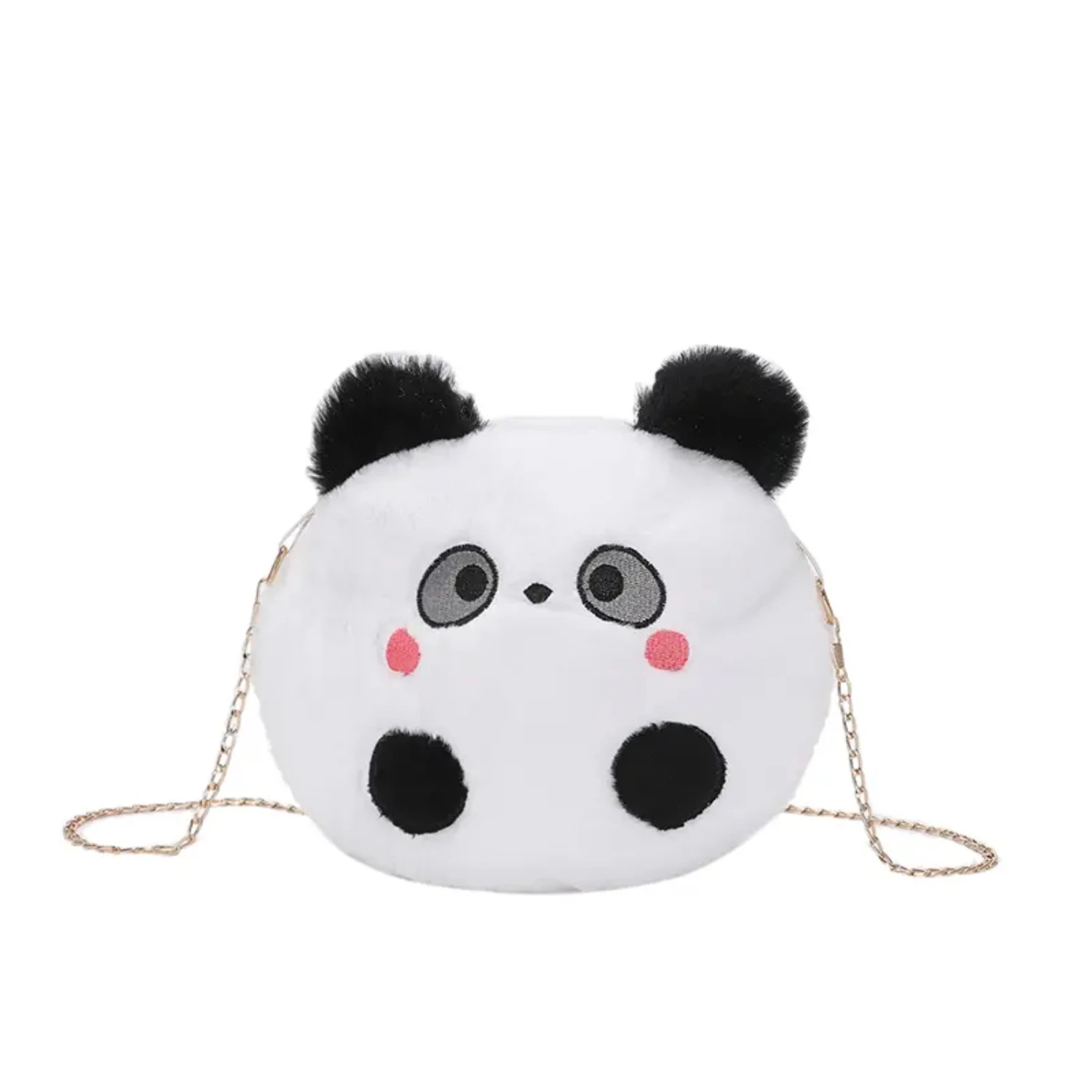 Plush Panda Crossbody Bag For Women, Satchel Portable Wallet