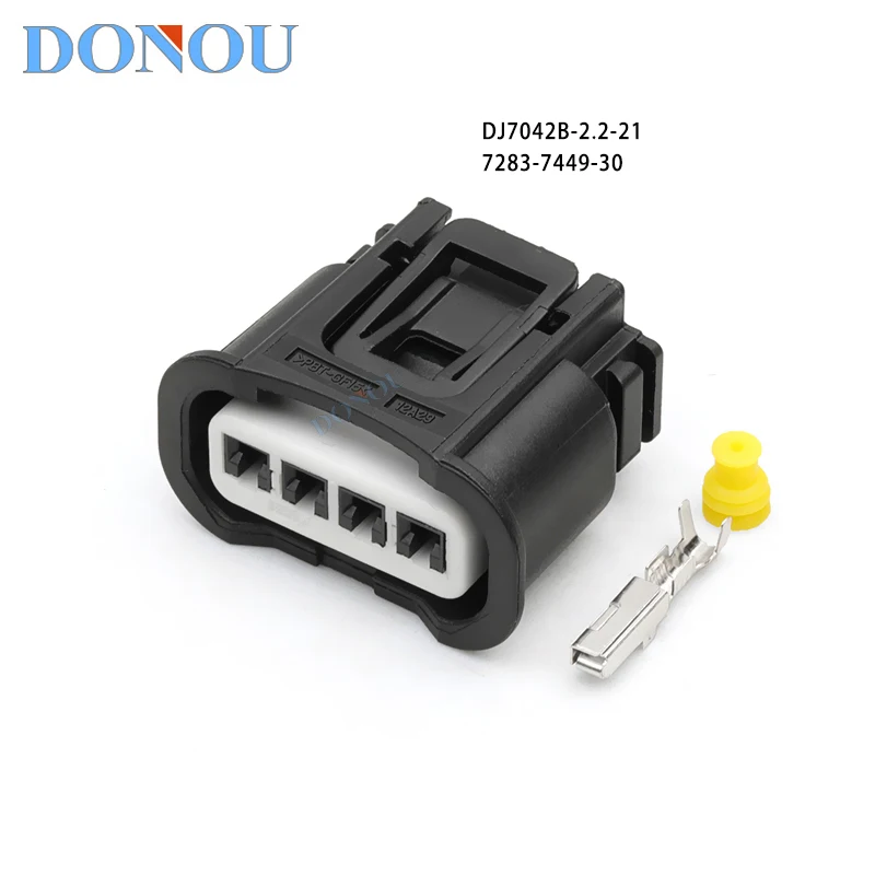 7283-7449-30 90980-11885 4 Pin Ignition Coil Connector Plug Waterproof for Toyota Lexus Camry Corolla RAV4 Wiring Harness