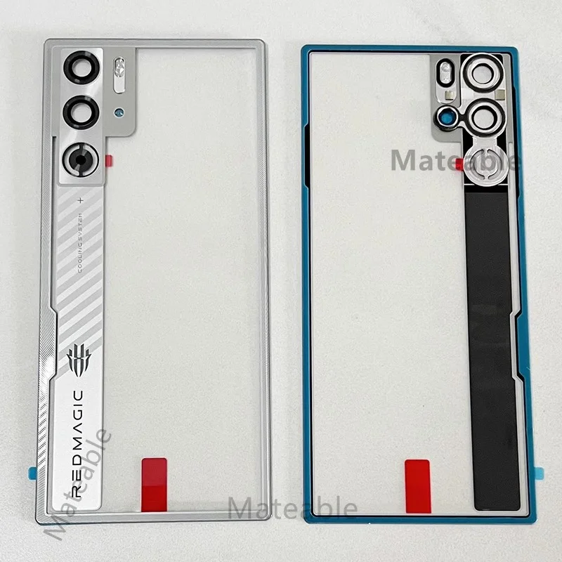 9SPro Rear Housing For ZTE Nubia Red Magic 9S Pro Plus Back Cover Battery Case Replace Repair Spare Parts + Camera Lens