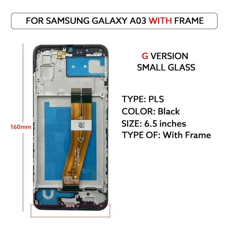 6.5 "Lcd-scherm Voor Samsung A03 A035 Touch Screen Digitizer Vergadering A035F A035M A035G Lcd-scherm Reparatie Onderdelen vervangen