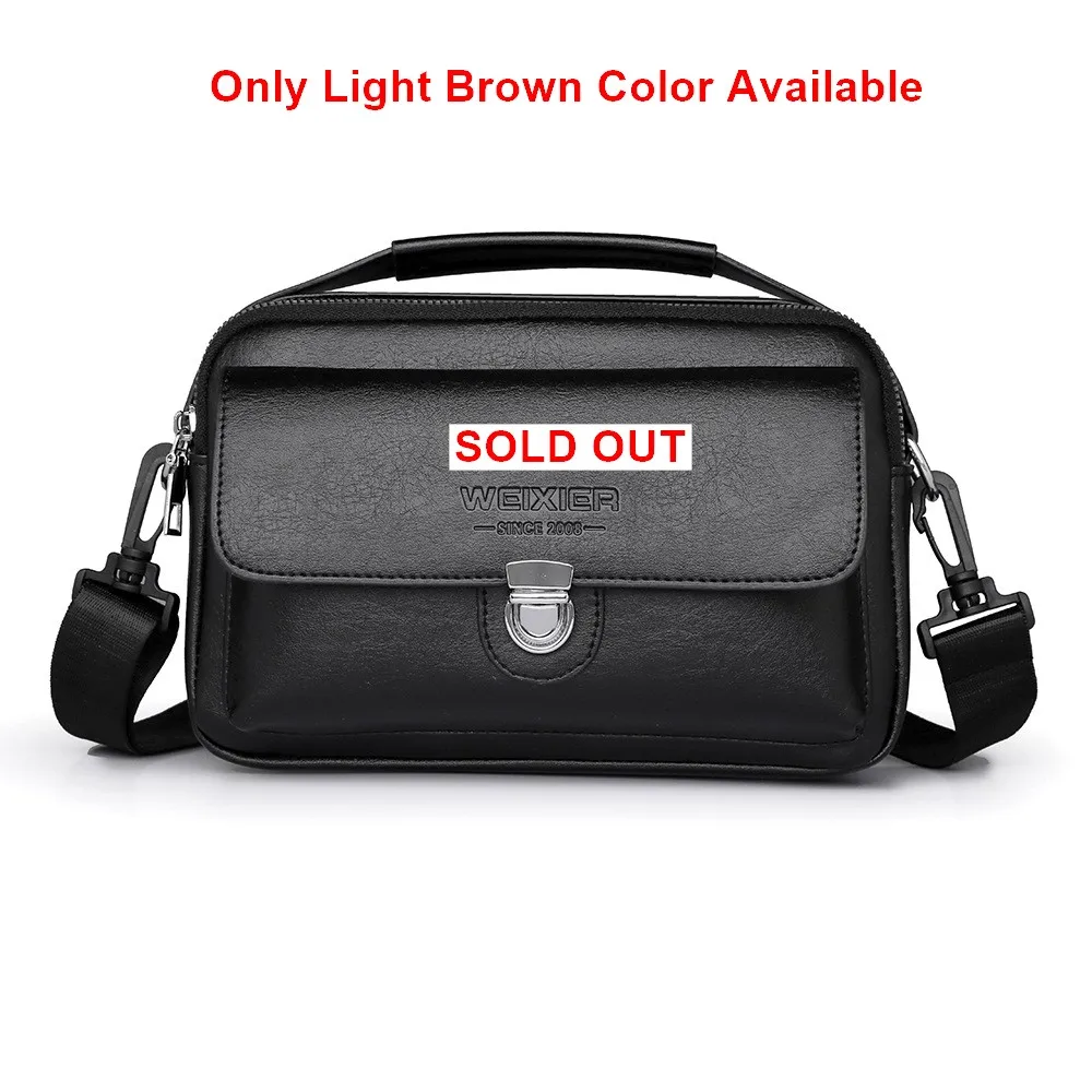 

Men's Vintage Shoulder Bag Crossbody PU Leather Multifunction Handbag & Clutch Fashion Travel Bags Men