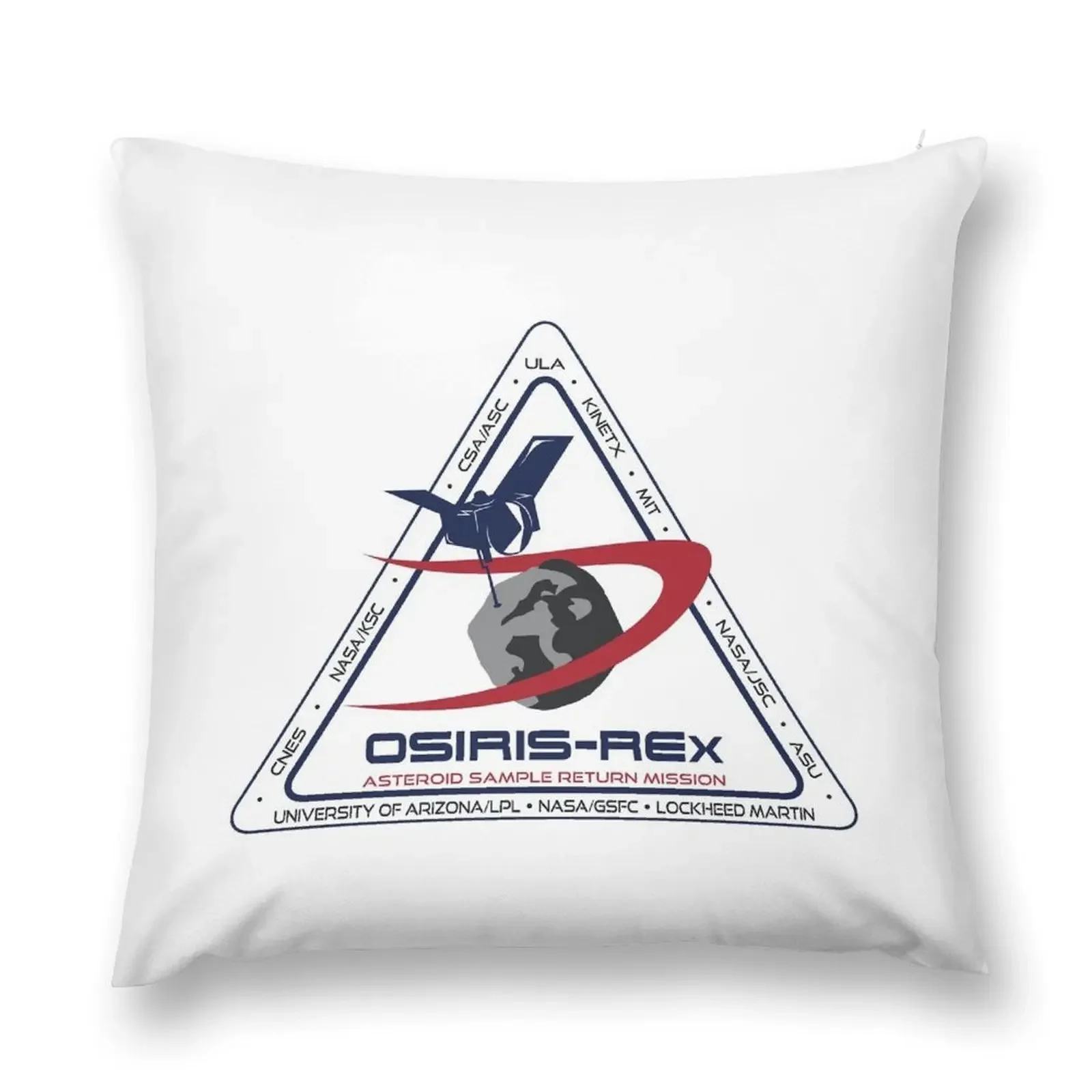 Osiris Rex - Science Partners Logo Throw Pillow Decorative Cushions Ornamental Pillow Embroidered Cushion Cover pillow