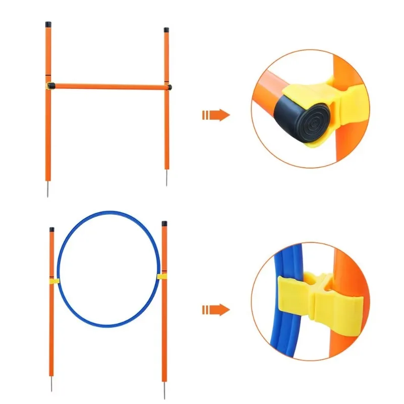 ZA001 Outdoor Pet Training Equipment Custom Weight Dog Agility Training Including Backyard Tunnel Jump