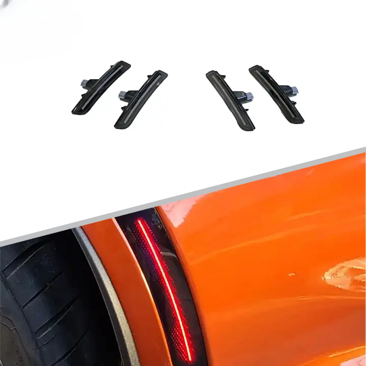 Smoke Black Style Front Rear Fender Light For Chevrolet Camaro 2016-2022