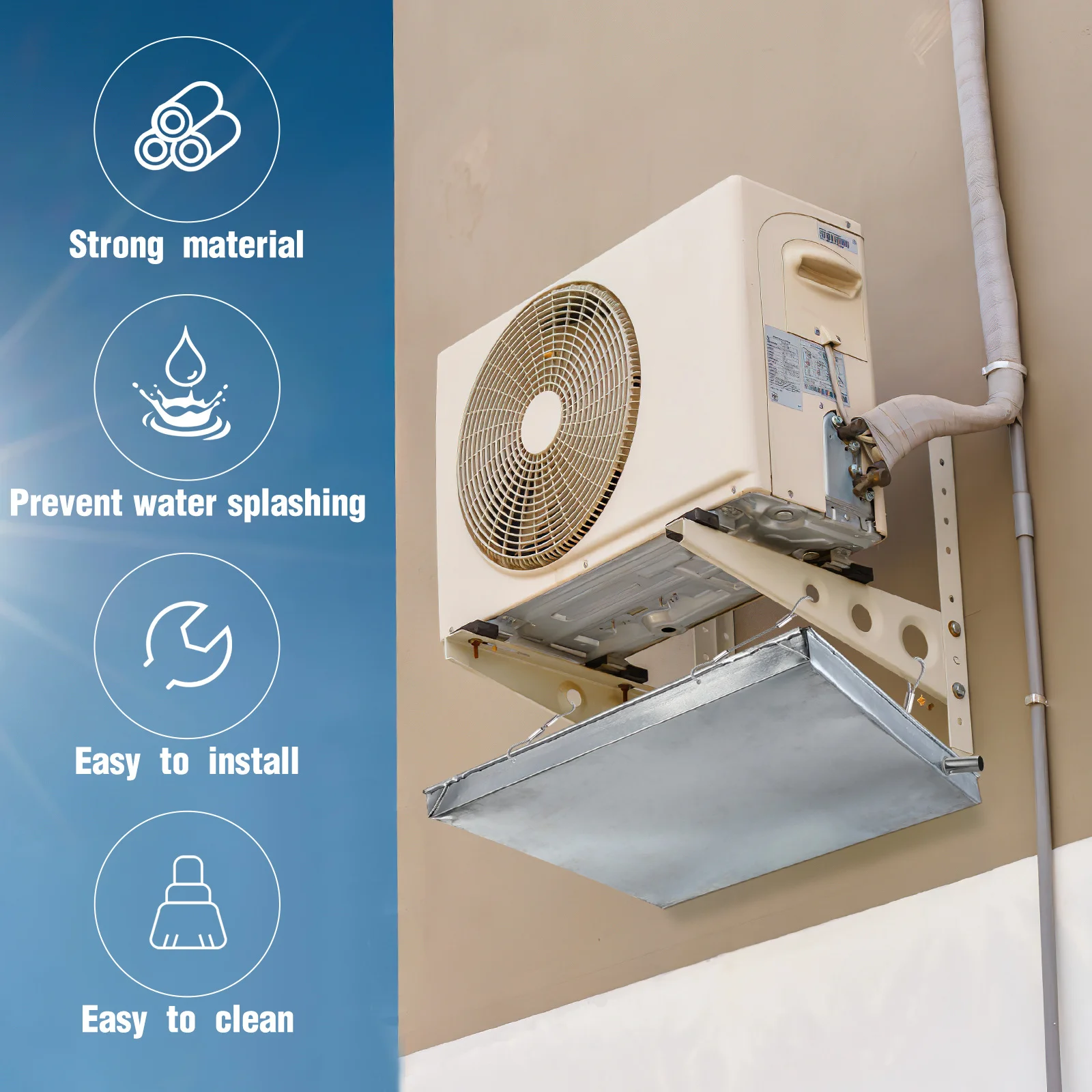 صينية تصريف مكيف الهواء ذات المقاس العالمي، صينية تنقيط محمولة للتيار المتردد والغسالة، ملحقات صائد أرضية متينة #2