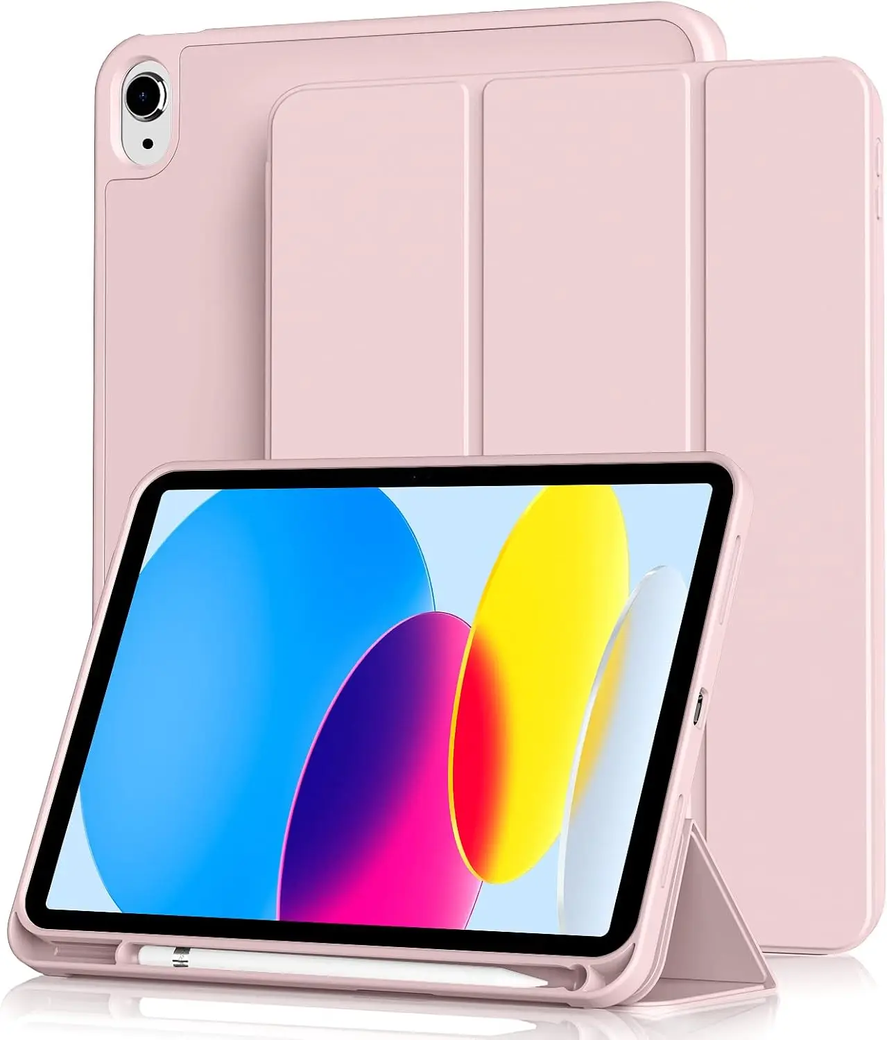 

Case for IPad (A16) 11th Generation 11 Inch 2025,iPad 10th Generation Case 10.9 Inch 2022 with Pencil Holder,Smart Trifold Stand