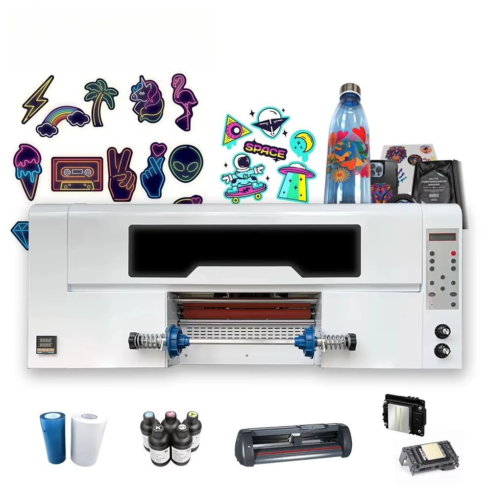 DTF Dtf Industrial Printer With XP600 I1600 Print Head Custom UV Ink Transfer Oil Change Sticker Printer
