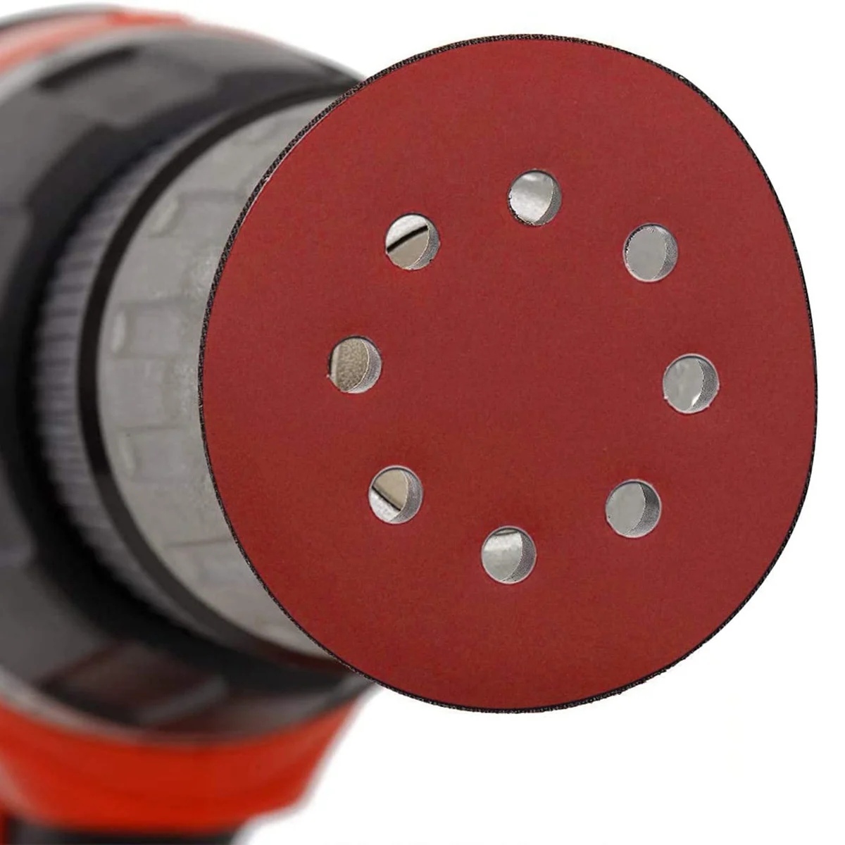 Bantalan dasar ampelas pengganti, 2 buah kait bulat dan Loop bantalan penopang alas pengganti ampelas Orbital 125mm 8 lubang