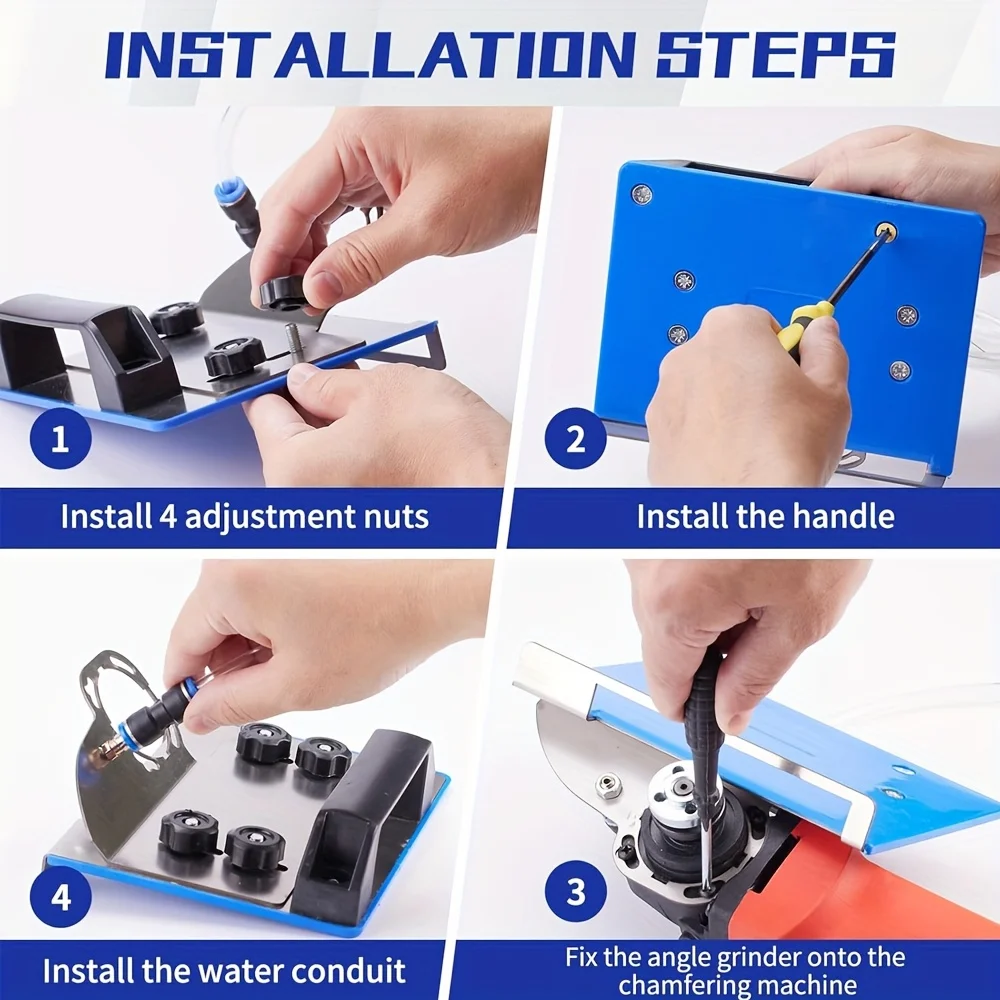 أداة شطب محمولة للبلاط والأعمال الخشبية، تتطلب التجميع، لا حاجة للشحن، بما في ذلك الخرطوم