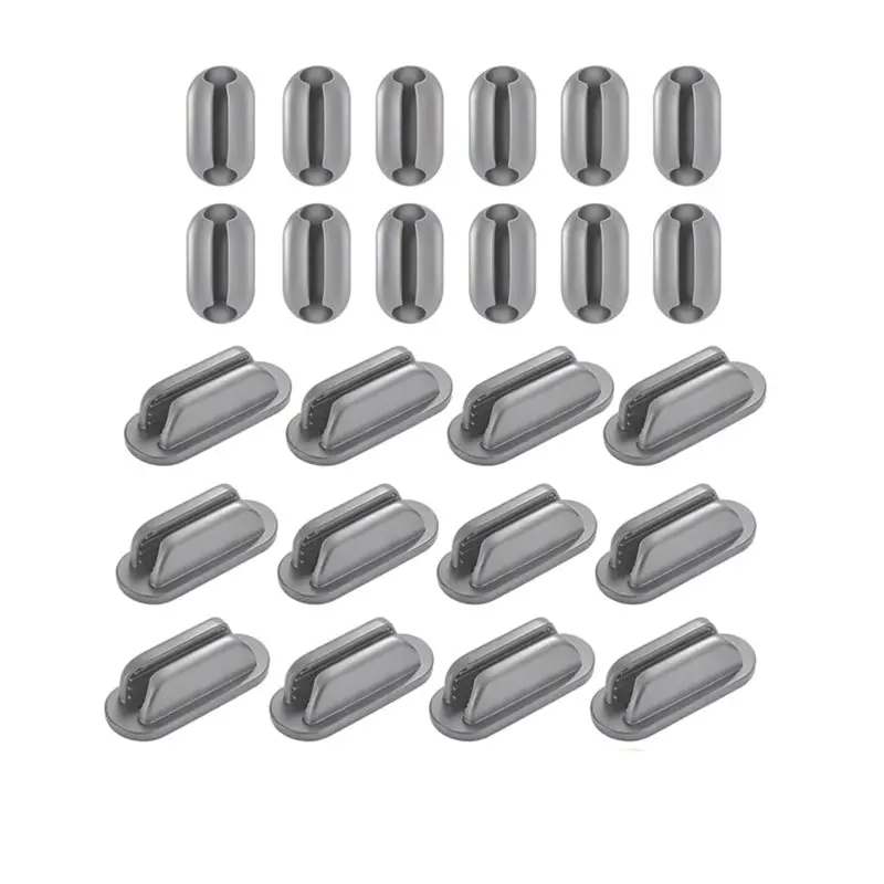 [NEW!】 Silicone Pen Holder For Wall, 24-Pack Adhesive Pencil Holders For Desk, Marker Clip For Classroom, Clipboard Organizer
