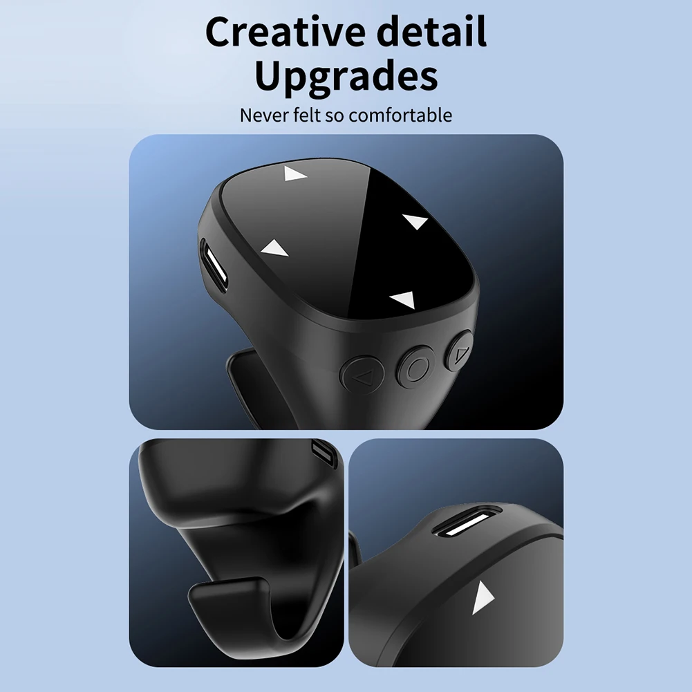 For TikTok Scrolling Ring BT 5.3 Fingertip Wireless Remote Control Finger Remote Mobile Phone Video Remote for Tiktoks Selfie